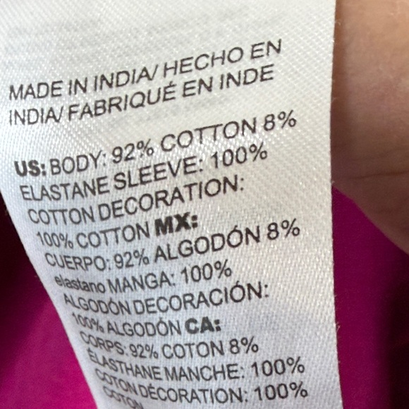 Chico's Fuchsia Blouse Size XL - Picture 5 of 6